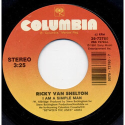 Ricky Van Shelton I Am A Simple Man USED VINYL 7INCH 45 RPM