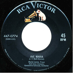 Mario Lanza Ave Maria / The Lord's Prayer USED VINYL 7INCH 45 RPM