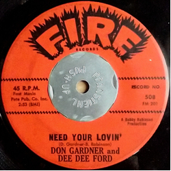 Don Gardner / Dee Dee Ford Need Your Lovin' / Tell Me Vinyl 7" USED