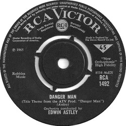 Edwin Astley Danger Man / The Saint USED VINYL 7INCH 45 RPM