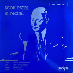 Egon Petri In Recital Vinyl LP USED