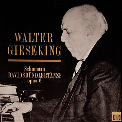 Robert Schumann / Walter Gieseking Davidsbündlertänze, Opus 6 Vinyl LP USED