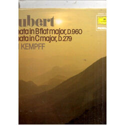 Wilhelm Kempff Schubert, Klaviersonate B-dur D. 960, Klaviersonate C-dur D. 279 Vinyl LP USED