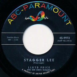 Lloyd Price / Don Costa Orchestra Stagger Lee USED VINYL 7INCH 45 RPM SINGLE