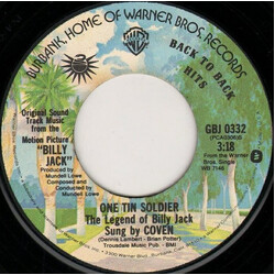 Coven (3) One Tin Soldier (The Legend Of Billy Jack) / Say Goodbye, Cause You're Leavin' VINYL 7" USED