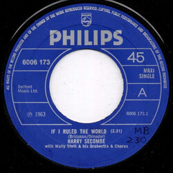 Harry Secombe If I Ruled The World USED VINYL 7INCH 45 RPM MAXI-SINGLE