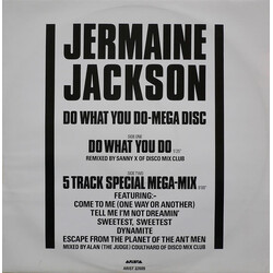 Jermaine Jackson Do What You Do - Mega Disc VINYL 12" USED
