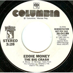Eddie Money The Big Crash USED VINYL 7INCH 45 RPM PROMO STYRENE STEREO