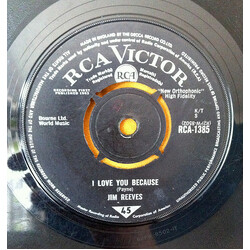 Jim Reeves I Love You Because USED VINYL 7INCH 45 RPM SINGLE
