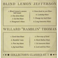 Blind Lemon Jefferson / Ramblin' Thomas The Country Blues - Texas Vinyl LP USED