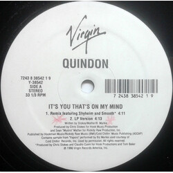 Quindon It's You That's On My Mind USED VINYL 12INCH 33 S RPM