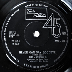 The Jackson 5 Never Can Say Goodbye USED VINYL 7INCH 45 RPM SINGLE