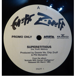 Enuff Z'nuff Superstitious USED VINYL 12INCH 45 RPM SINGLE PROMO
