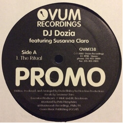 DJ Dozia / Susanna Claro The Ritual USED VINYL 12INCH 33 S RPM PROMO