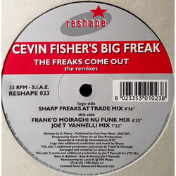 Cevin Fisher's Big Freak The Freaks Come Out (The Remixes) Vinyl 12" USED
