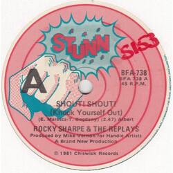 Rocky Sharpe & The Replays Shout! Shout! (Knock Yourself Out) USED VINYL 7INCH SINGLE