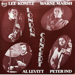 Lee Konitz / Warne Marsh / Al Levitt / Peter Ind London Concert Vinyl LP USED