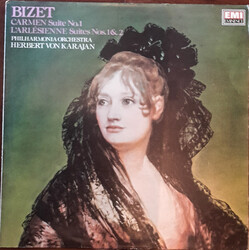 Georges Bizet / Herbert von Karajan / Philharmonia Orchestra BIZET: Carmen & L'Arlésienne Suites Vinyl LP USED