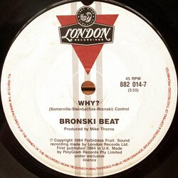 Bronski Beat Why? USED VINYL 7INCH SINGLE 45 RPM