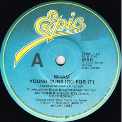 Wham! Young Guns (Go For It) VINYL 7" USED