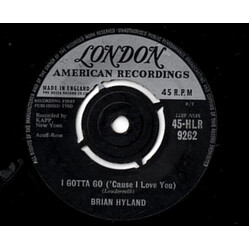 Brian Hyland I Gotta Go ('Cause I Love You) USED VINYL 7INCH 45 RPM SINGLE