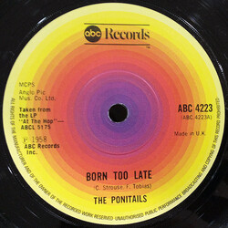Poni-tails / Joe Bennett And The Sparkletones Born Too  Late / Black Slacks USED VINYL 7INCH 45 RPM SINGLE