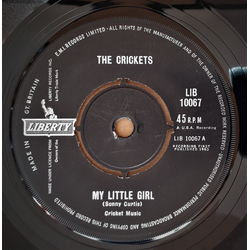 The Crickets (2) My Little Girl Vinyl 7" USED