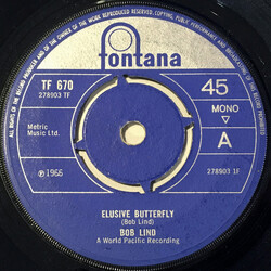 Bob Lind Elusive Butterfly VINYL 7" USED