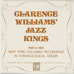 Clarence Williams' Jazz Kings 1929 To 1931 New York Columbia Recordings In Chronological Order Vinyl LP USED