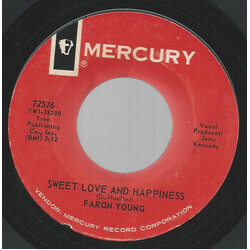 Faron Young Sweet Love And Happiness USED VINYL 7INCH 45 RPM SINGLE