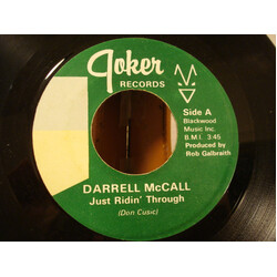 Darrell McCall / Mona McCall Just Ridin' Through USED VINYL 7INCH 45 RPM SINGLE