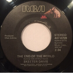 Skeeter Davis The End Of The World / I Can't Stay Mad At You USED VINYL 7INCH 45 RPM REISSUE