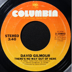 David Gilmour There's No Way Out Of Here / Deafinitely USED VINYL 7INCH 45 RPM SINGLE STEREO