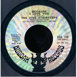Five Stairsteps Because I Love You USED VINYL 7INCH 45 RPM SINGLE PROMO STYRENE