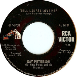 Ray Peterson Tell Laura I Love Her / Fever USED VINYL 7INCH 45 RPM