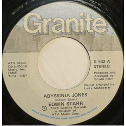 Edwin Starr Abyssinia Jones Vinyl 7" USED