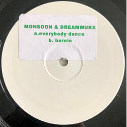 Monsoon & Dreamwurx Everybody Dance / Burnin USED VINYL 12INCH WHITE LABEL