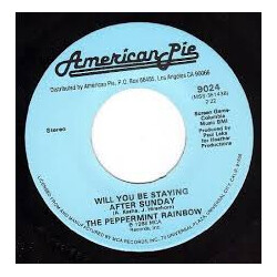 Tab Hunter / The Peppermint Rainbow Young Love / Will You Be Staying After Sunday USED VINYL 7INCH 45 RPM SINGLE