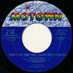 Four Tops Don't Let Him Take Your Love From Me Vinyl 7" USED