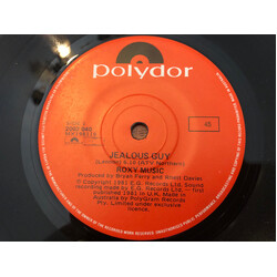 Roxy Music Jealous Guy USED VINYL 7INCH 45 RPM SINGLE