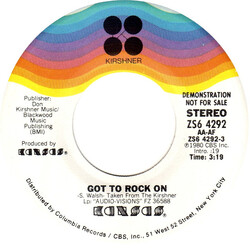 Kansas (2) Got To Rock On USED VINYL 7INCH 45 RPM PROMO STEREO