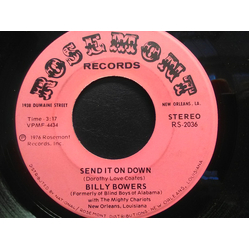 Bishop Billy Bowers / The Mighty Chariots Of New Orleans, Louisiana Send It On Down Vinyl 7" USED