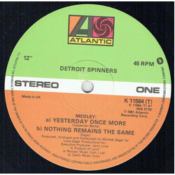 Spinners Yesterday Once More USED VINYL 12INCH 45 RPM