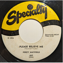 Percy Mayfield Please Believe Me / Diggin' The Moonglow USED VINYL 7INCH 45 RPM SINGLE