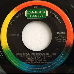 Tyrone Davis Turn Back The Hands Of Time / I Keep Coming Back USED VINYL SINGLE 7INCH 45 RPM