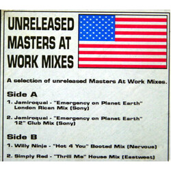Various Unreleased Masters At Work Mixes USED VINYL 12INCH UNOFFICIAL RELEASE WHITE LABEL