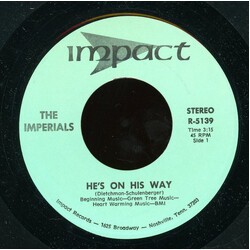 Imperials He's On His Way USED VINYL 7INCH 45 RPM