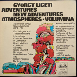 György Ligeti Adventures / New Adventures / Atmospheres / Volumina Vinyl LP USED