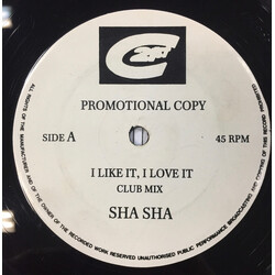 Sha Sha I Like It, I Love It USED VINYL 12INCH 45 RPM PROMO