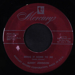 Buddy Johnson Bring It Home To Me / You Got It Made USED VINYL 7INCH 45 RPM